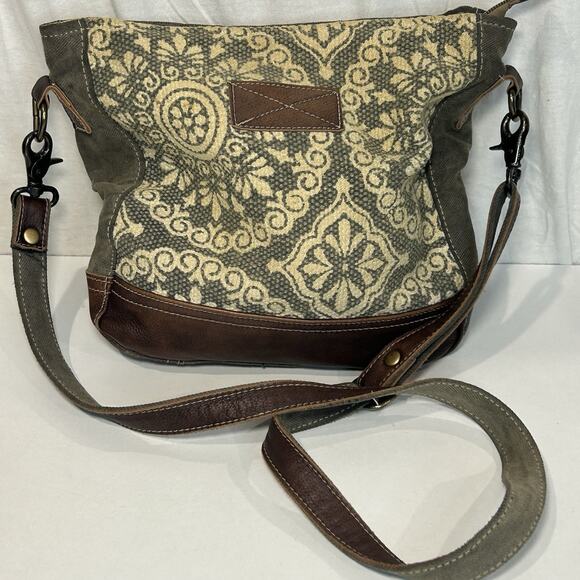 Myra Bags Womens Freaky Upcycled Materials Shoulder Bag Crossbody - Picture 1 of 11